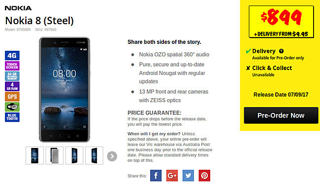 nokia 8 in fiyati avrupa da beklenenden dusuk olacak maxicep