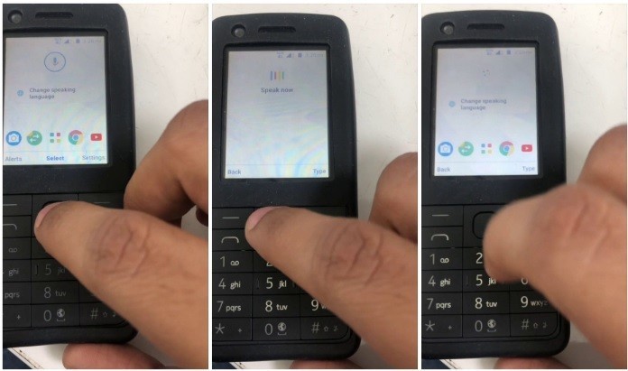 nokia android isletim sistemli tuslu bir telefon uzerinde maxicep
