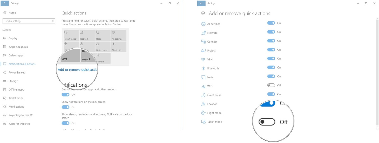 windows 10 da tablet modu nasil