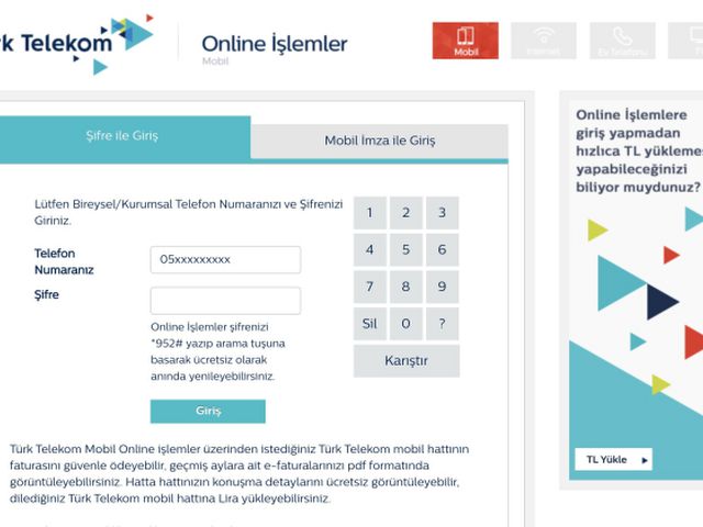 türk telekom ev interneti faturası sorgulama